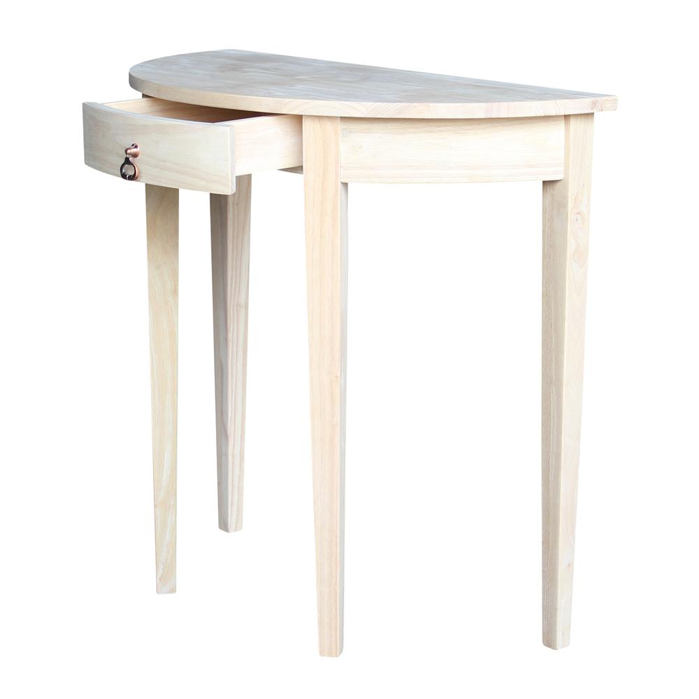 Half Round Table, Unfinished. Picture 5