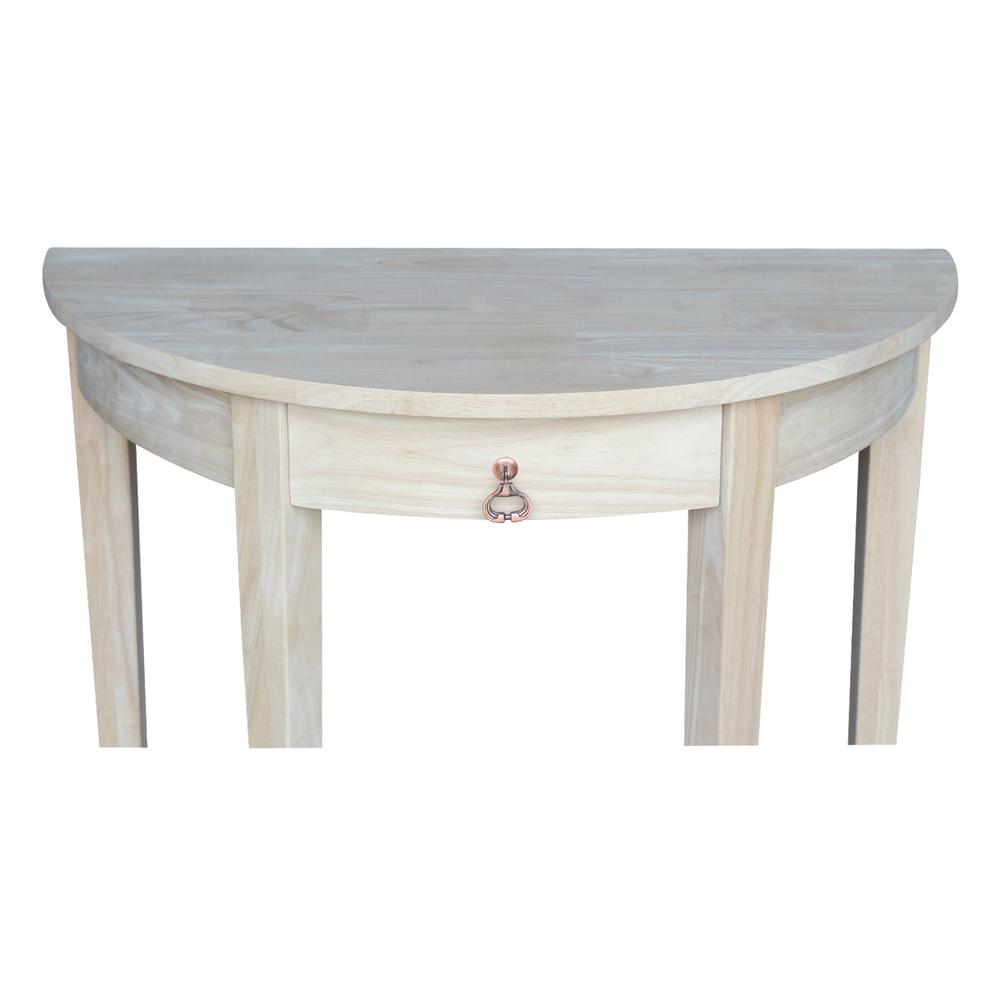 Half Round Table, Unfinished. Picture 7