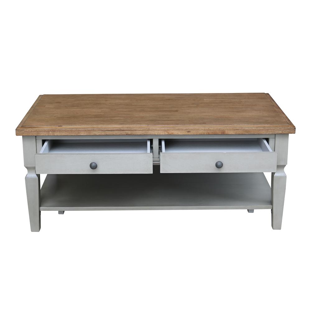 Vista Coffee Table, Hickory/Stone Finish, Hickory/Stone. Picture 3
