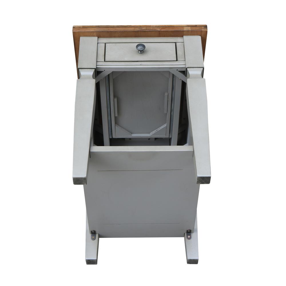 Vista End Table, Hickory/Stone Finish, Hickory/Stone. Picture 8