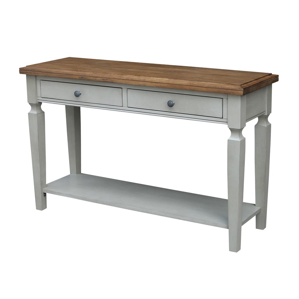 Vista Console/Sofa Table, Hickory/Stone Finish, Hickory/Stone. Picture 10