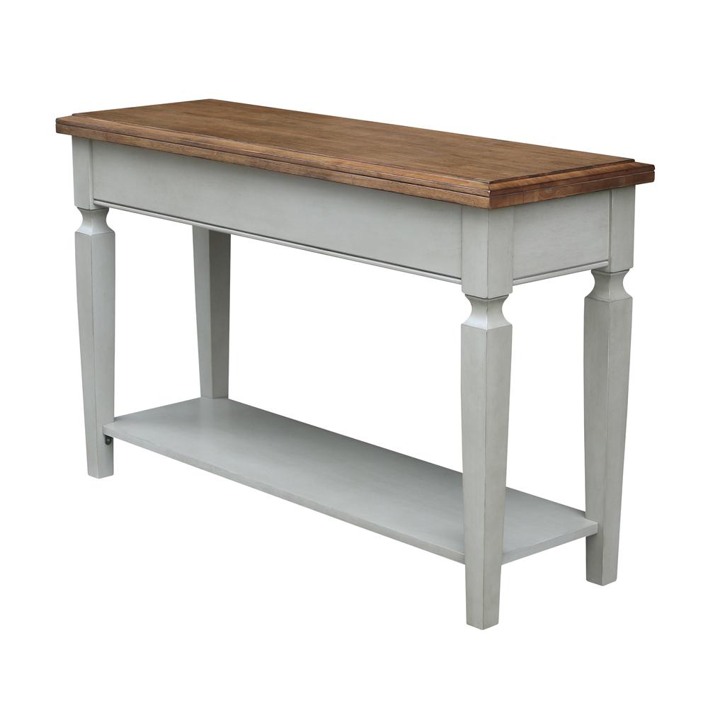 Vista Console/Sofa Table, Hickory/Stone Finish, Hickory/Stone. Picture 1