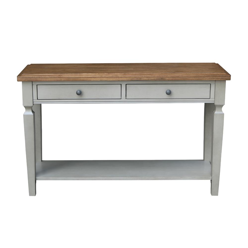 Vista Console/Sofa Table, Hickory/Stone Finish, Hickory/Stone. Picture 4