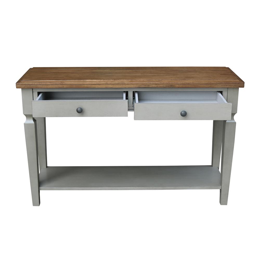 Vista Console/Sofa Table, Hickory/Stone Finish, Hickory/Stone. Picture 3