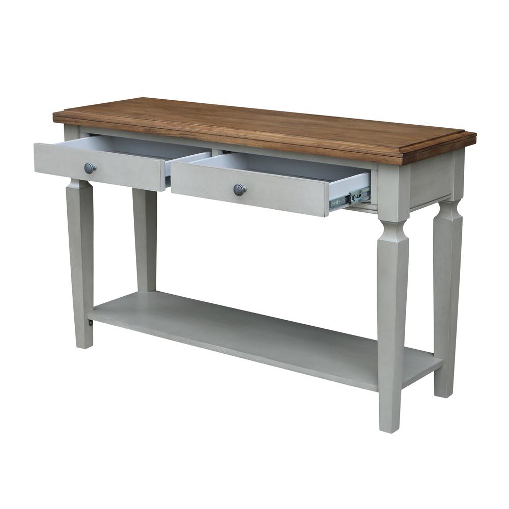 Vista Console/Sofa Table, Hickory/Stone Finish, Hickory/Stone. Picture 5