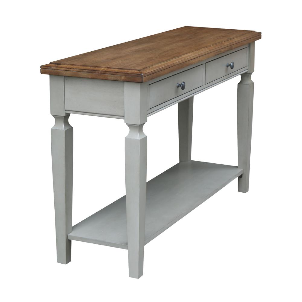 Vista Console/Sofa Table, Hickory/Stone Finish, Hickory/Stone. Picture 7