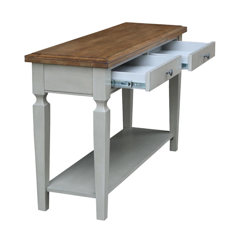 Vista Console/Sofa Table, Hickory/Stone Finish, Hickory/Stone. Picture 6