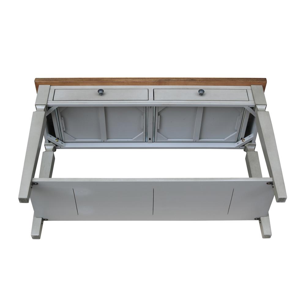 Vista Console/Sofa Table, Hickory/Stone Finish, Hickory/Stone. Picture 8