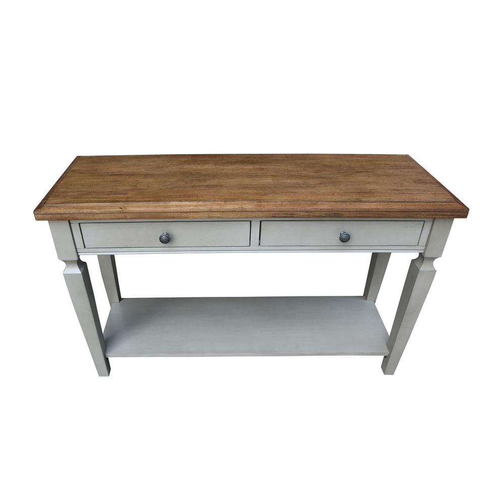 Vista Console/Sofa Table, Hickory/Stone Finish, Hickory/Stone. Picture 9