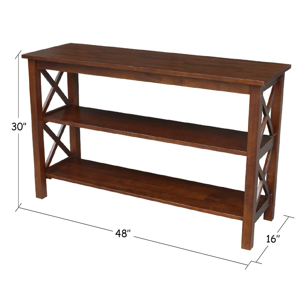 Hampton Console  Table, Espresso. Picture 1