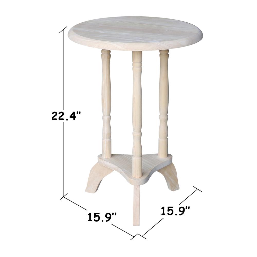 Round Plant Table , Unfinished. Picture 2