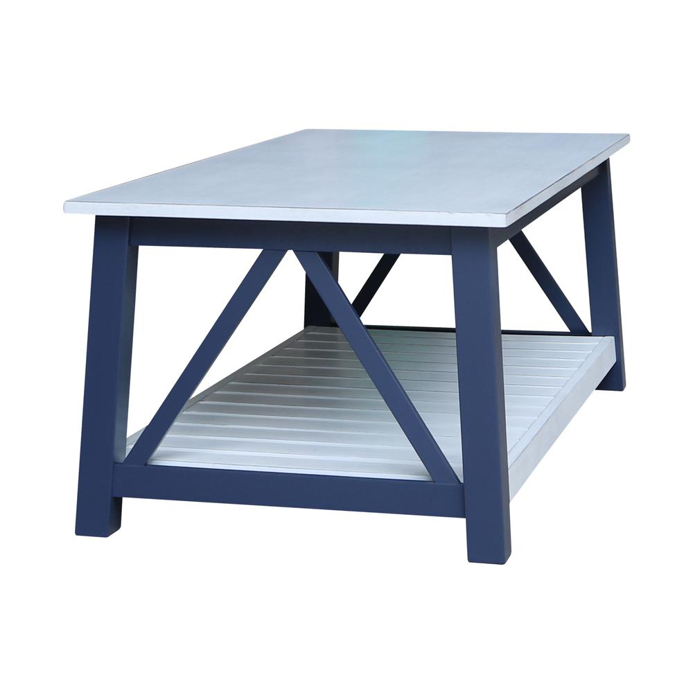 Surrey Coffee Table, Blue/antiqued chalk. Picture 4