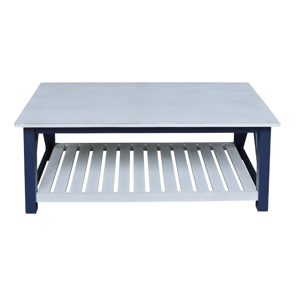 Surrey Coffee Table, Blue/antiqued chalk. Picture 6