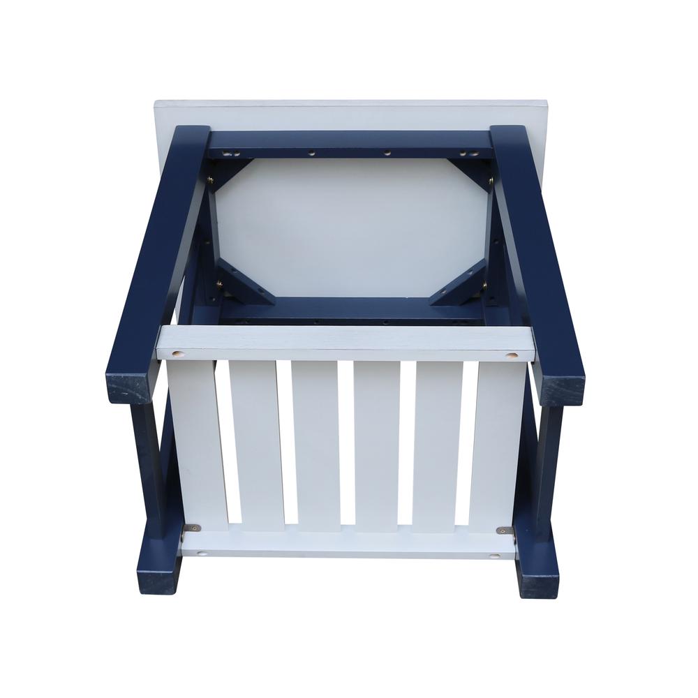 Surrey End Table, Blue/antiqued chalk. Picture 7