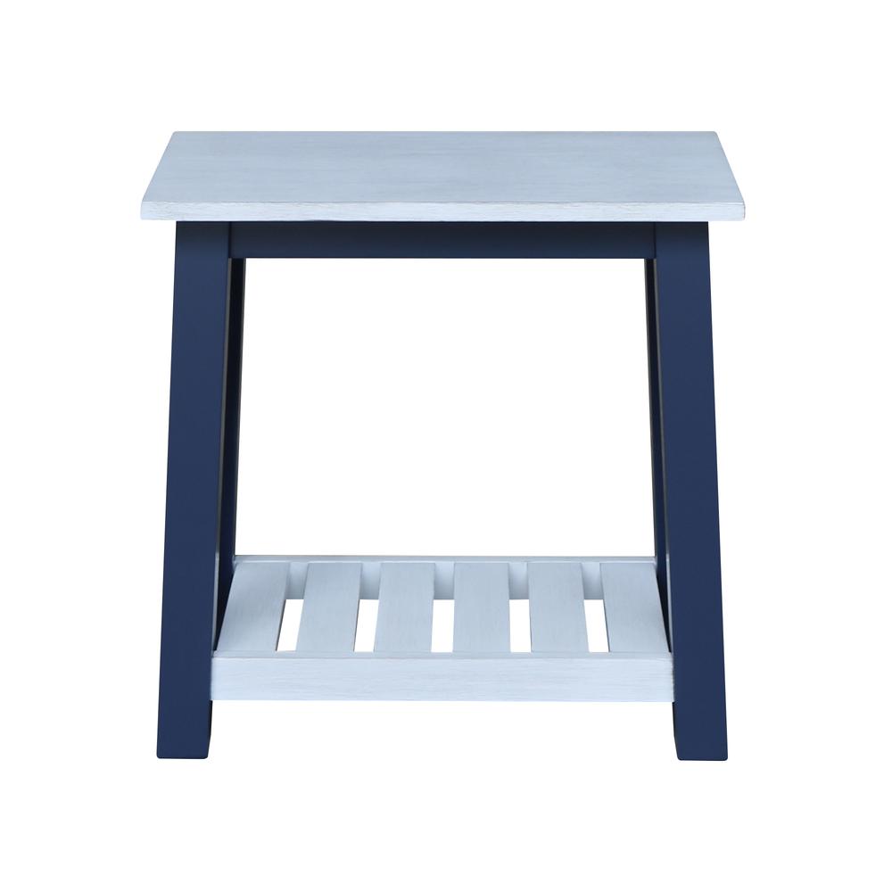 Surrey Side Table, Blue/antiqued chalk. Picture 3