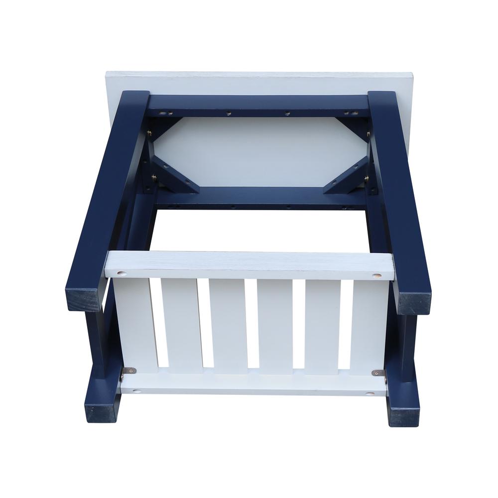 Surrey Side Table, Blue/antiqued chalk. Picture 7