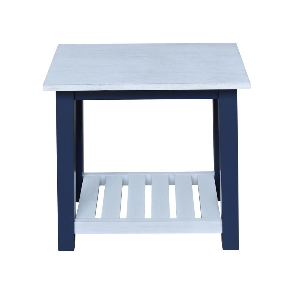 Surrey Side Table, Blue/antiqued chalk. Picture 6