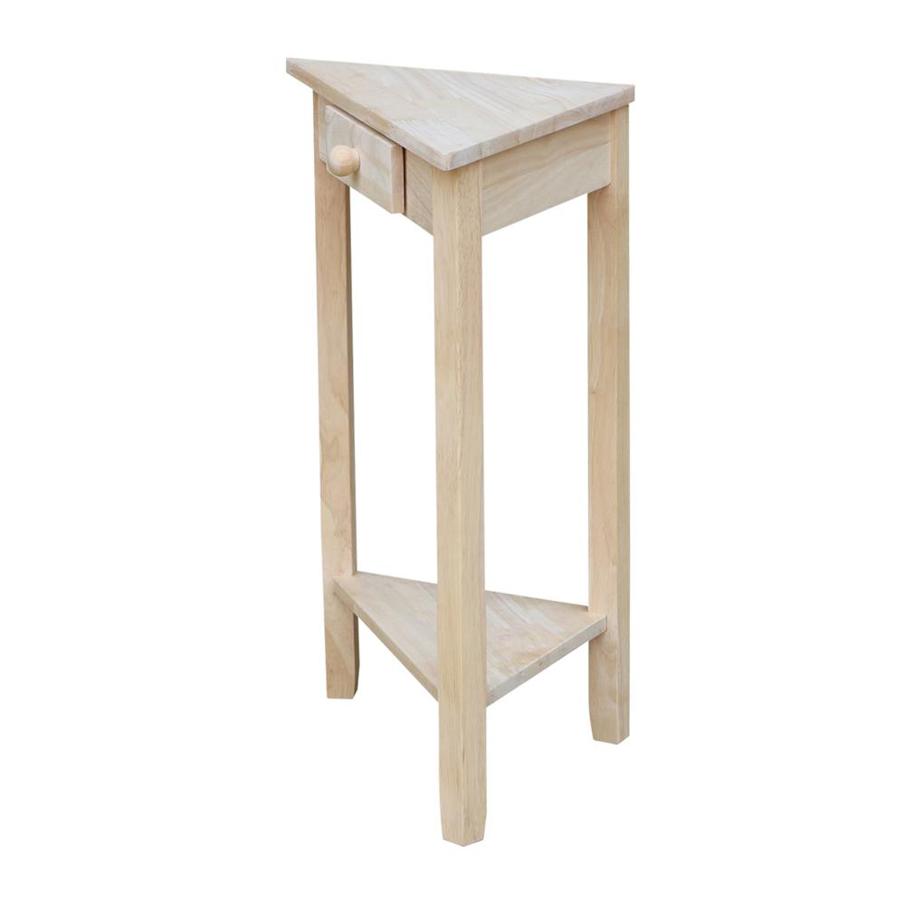 Corner Accent Table , Unfinished. Picture 5