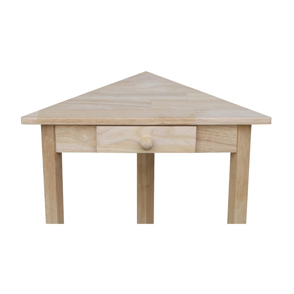 Corner Accent Table , Unfinished. Picture 7