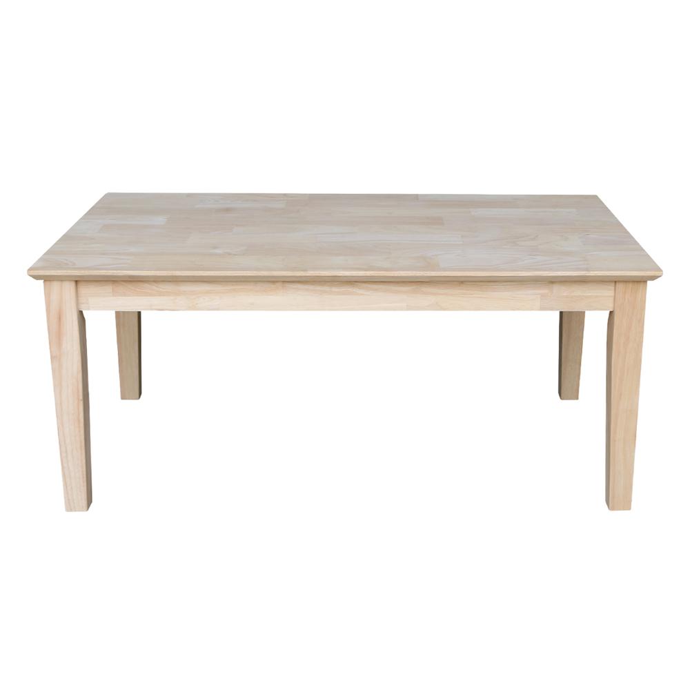 Shaker Coffee Table - Tall, Unfinished. Picture 1