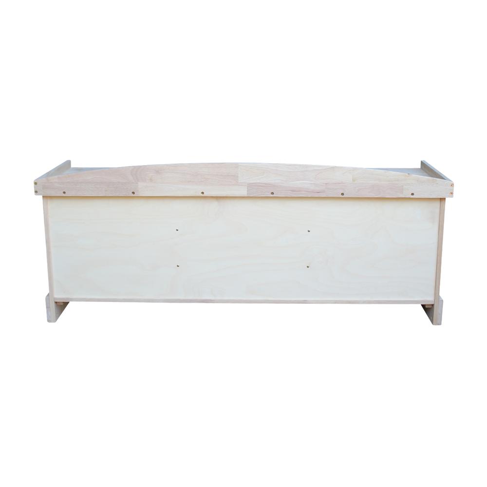Bench with Storage, Unfinished. Picture 6