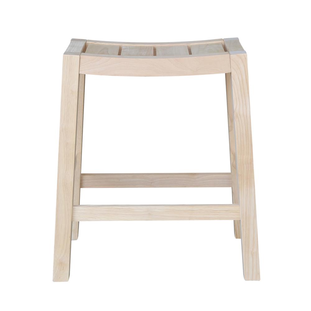 Ranch Stool - 24" Seat Height, Unfinished. Picture 5