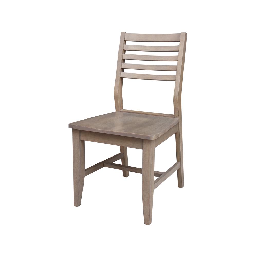 Set of Two Solid Wood Soma Dining Chairs in Flax. Picture 3