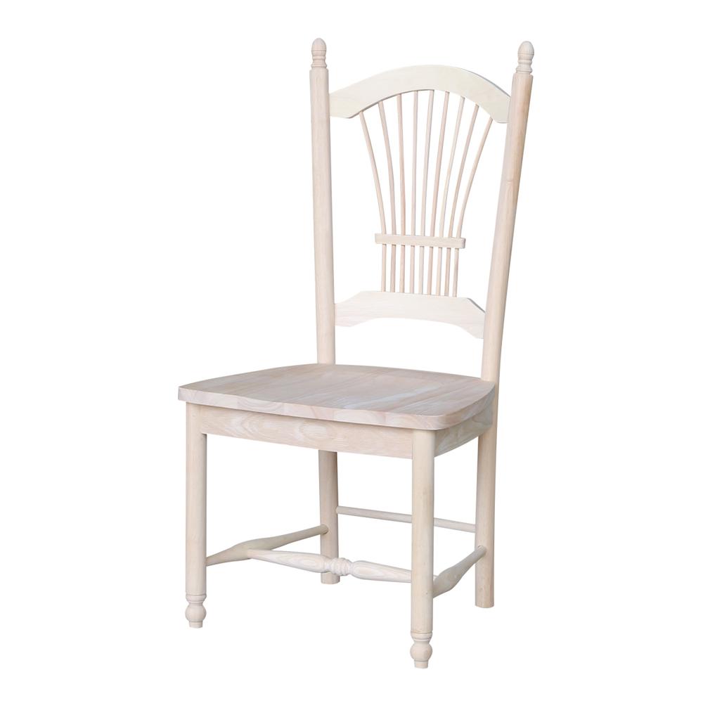 Set of Two Sheafback Chairs, Unfinished. Picture 1