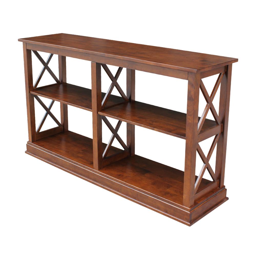 Hampton Sofa - Server Table With Shelves, Espresso. Picture 1