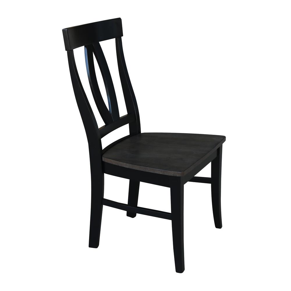 Set of Two Cosmo Chairs, Coal-Black/washed black. Picture 3