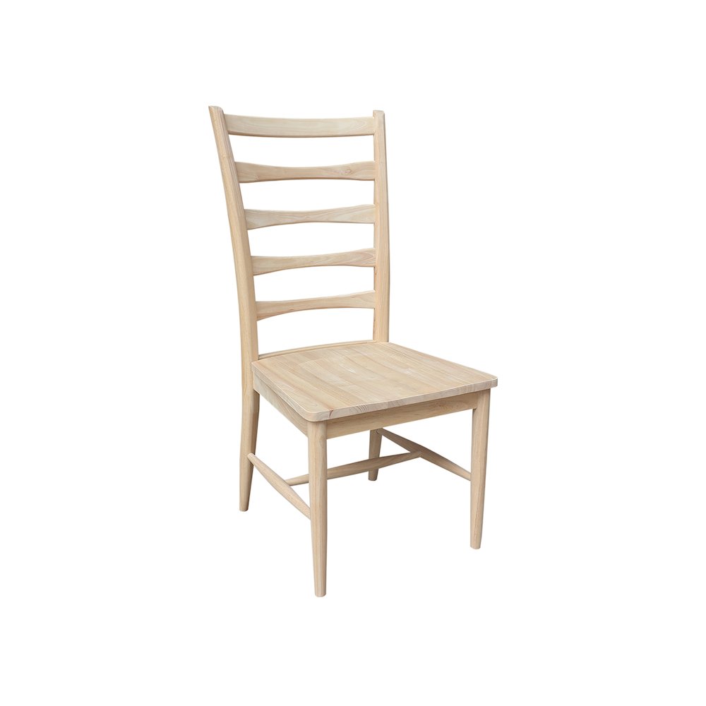 Set of Two Solid Wood Haven Dining Chairs, Unfinished. Picture 4
