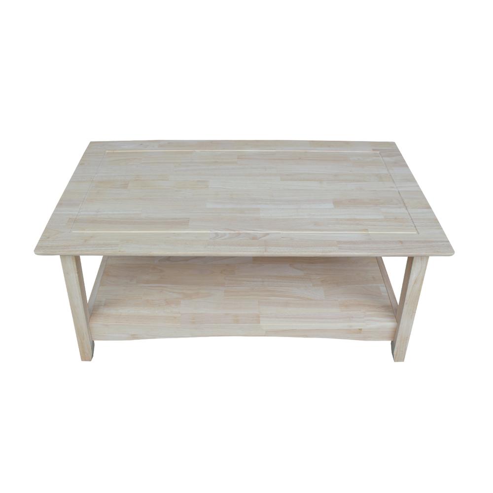 Bombay Tall Coffee Table, Unfinished. Picture 2