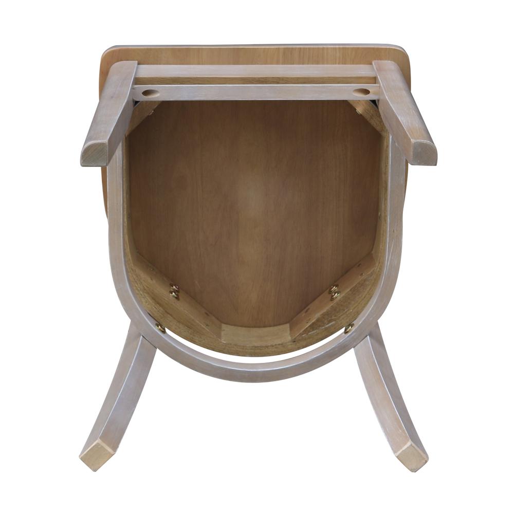 Set of Two Emily Side Chairs, Washed Gray Taupe. Picture 4