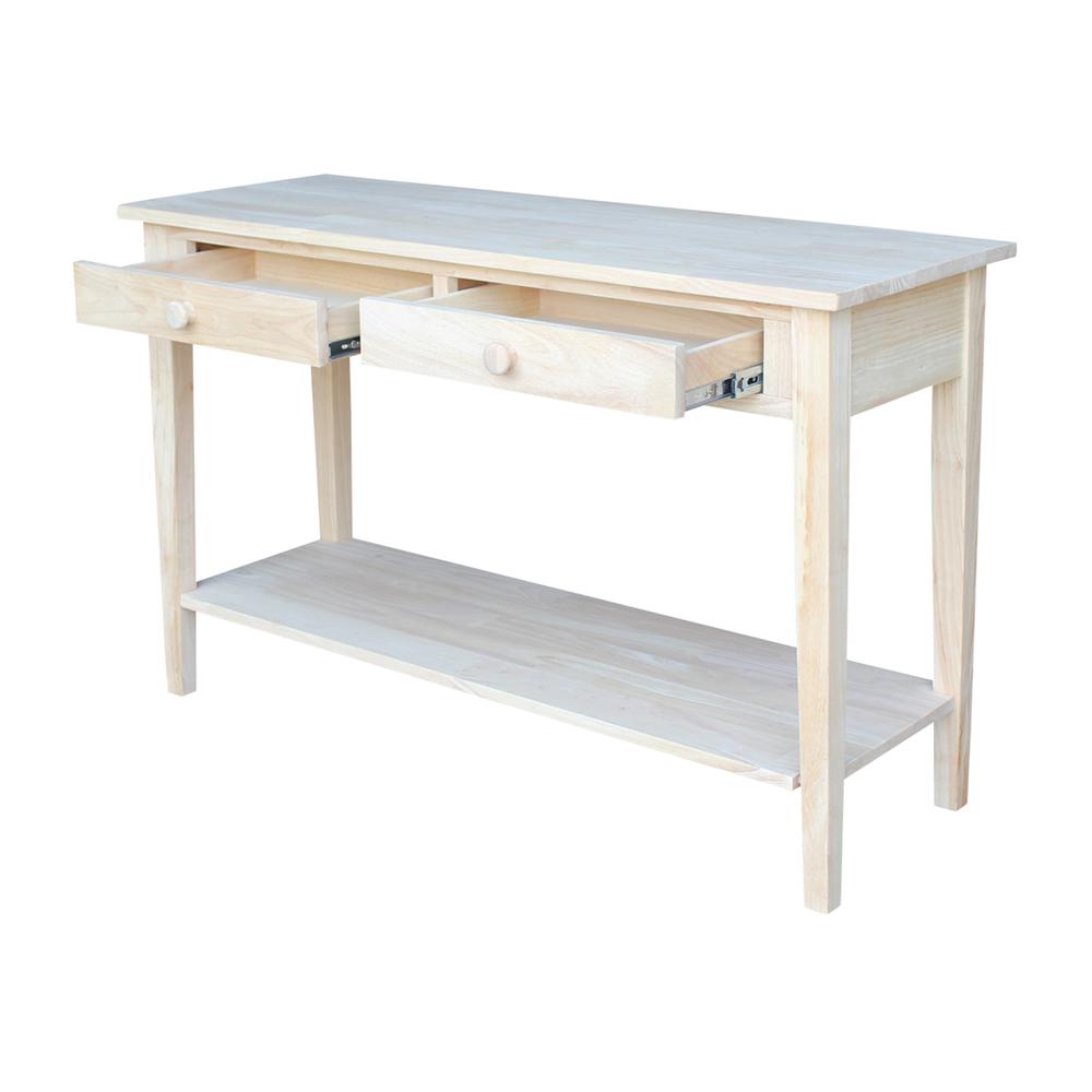 Spencer Console - Server Table - Standard Length, Unfinished. Picture 5