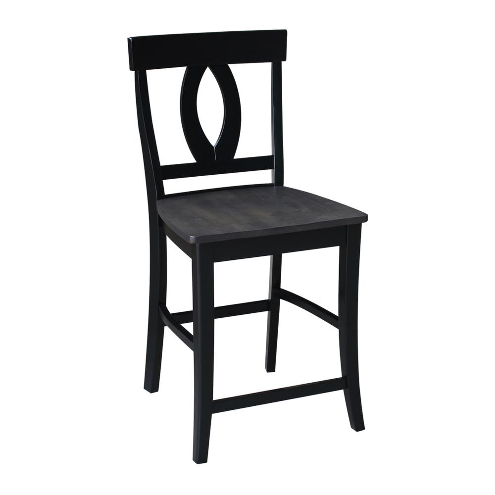 Cosmo Counter height Stool - 24" Seat Height , Coal. Picture 1