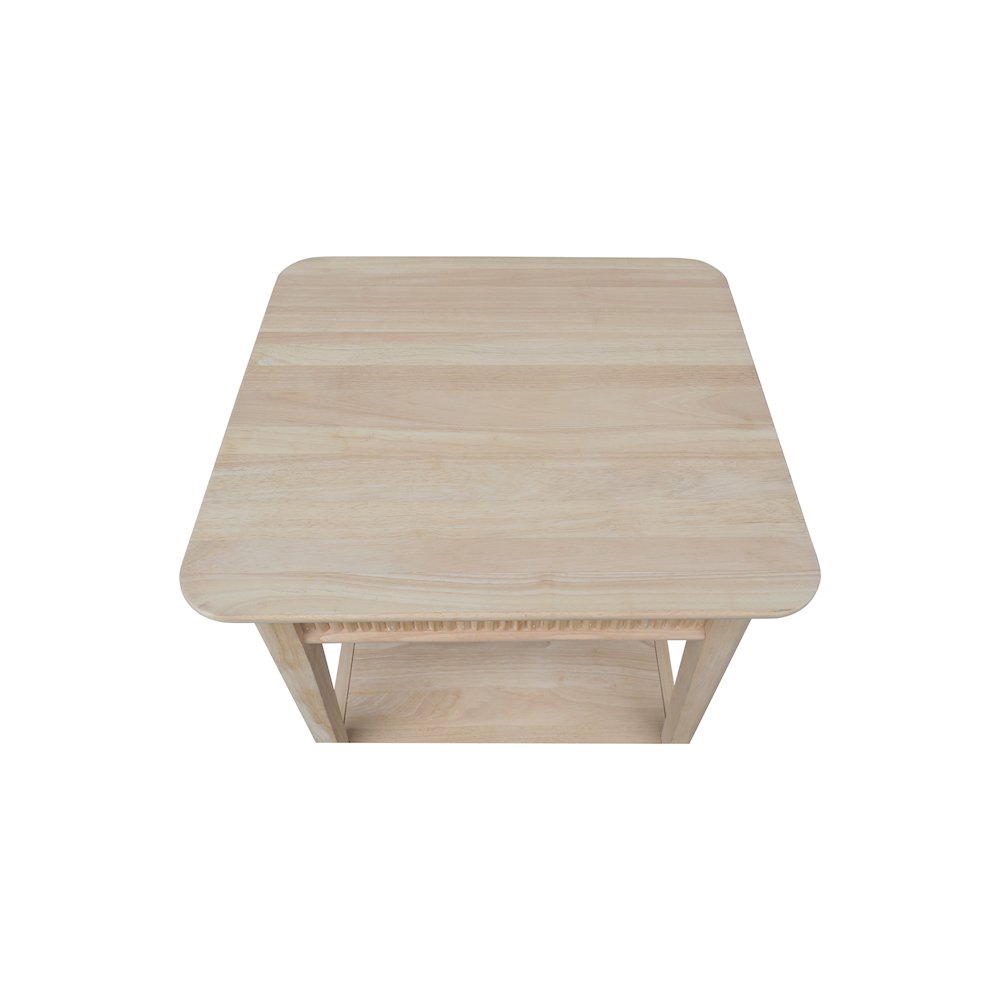 Haven Solid Wood End Table. Picture 5