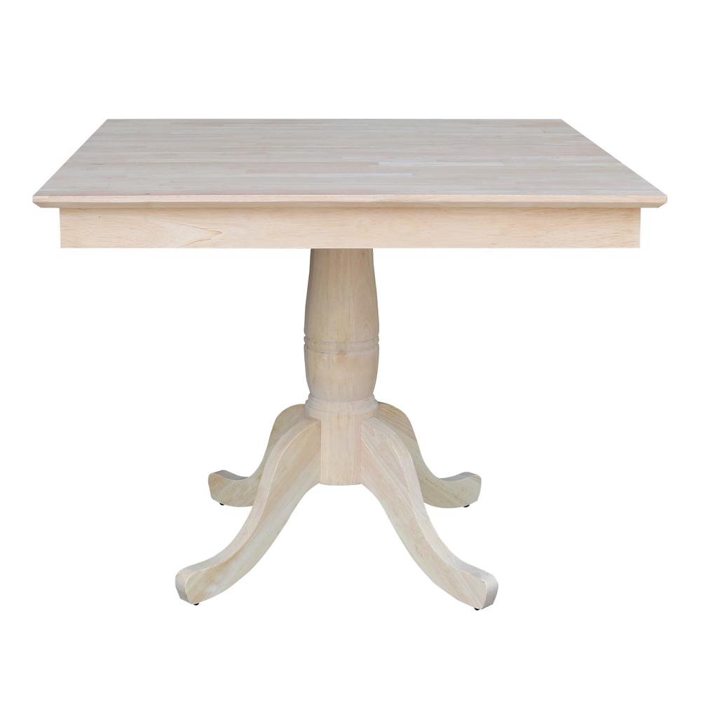 36" x 36" Square Top Pedestal Table - 29.1"H. Picture 1