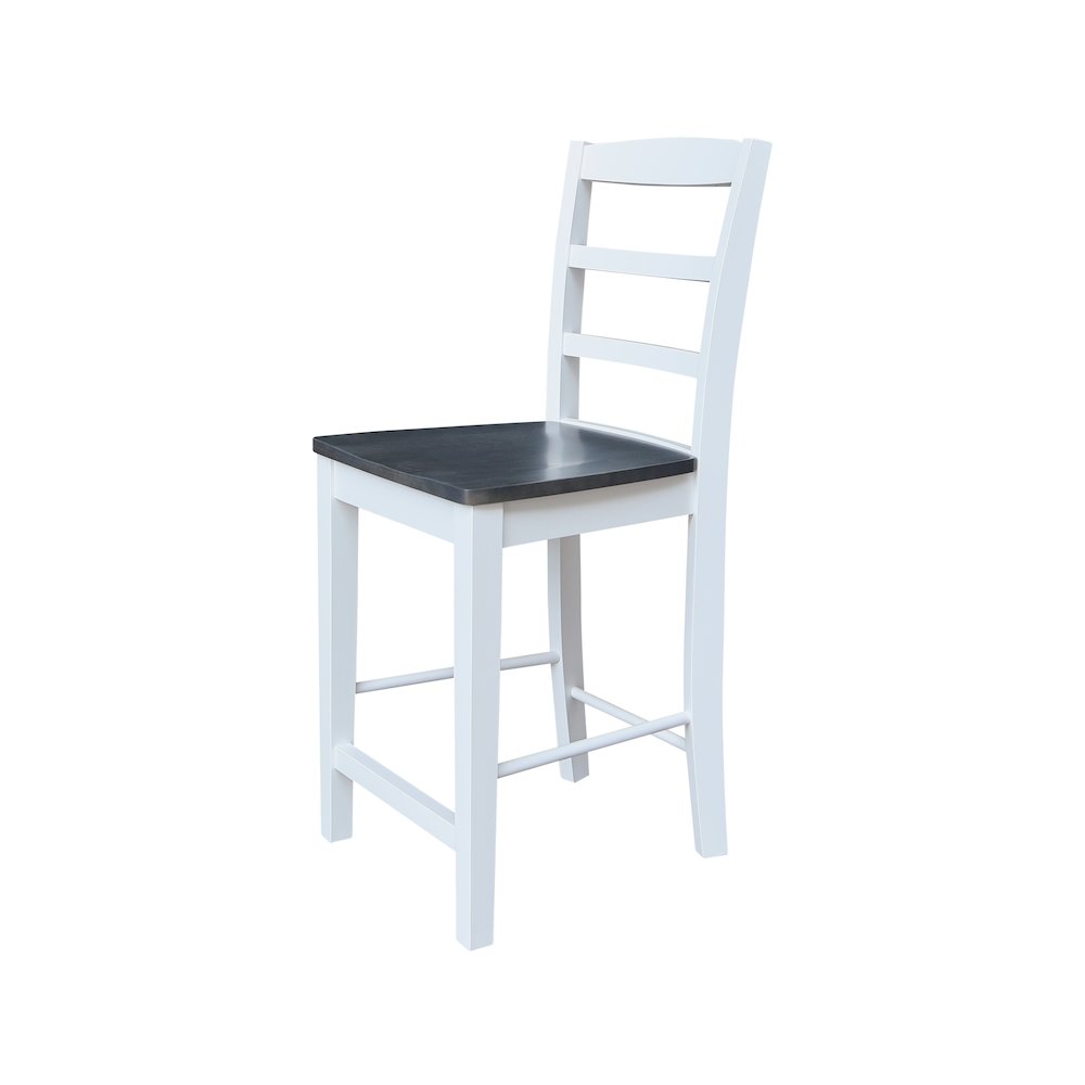Solid Wood Madrid Counter Height Dining Stool - 24" Seat Height. Picture 5