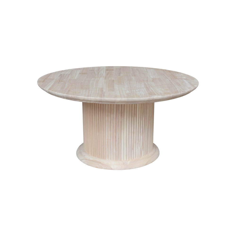 Haven Solid Wood Round Coffee Table. Picture 3
