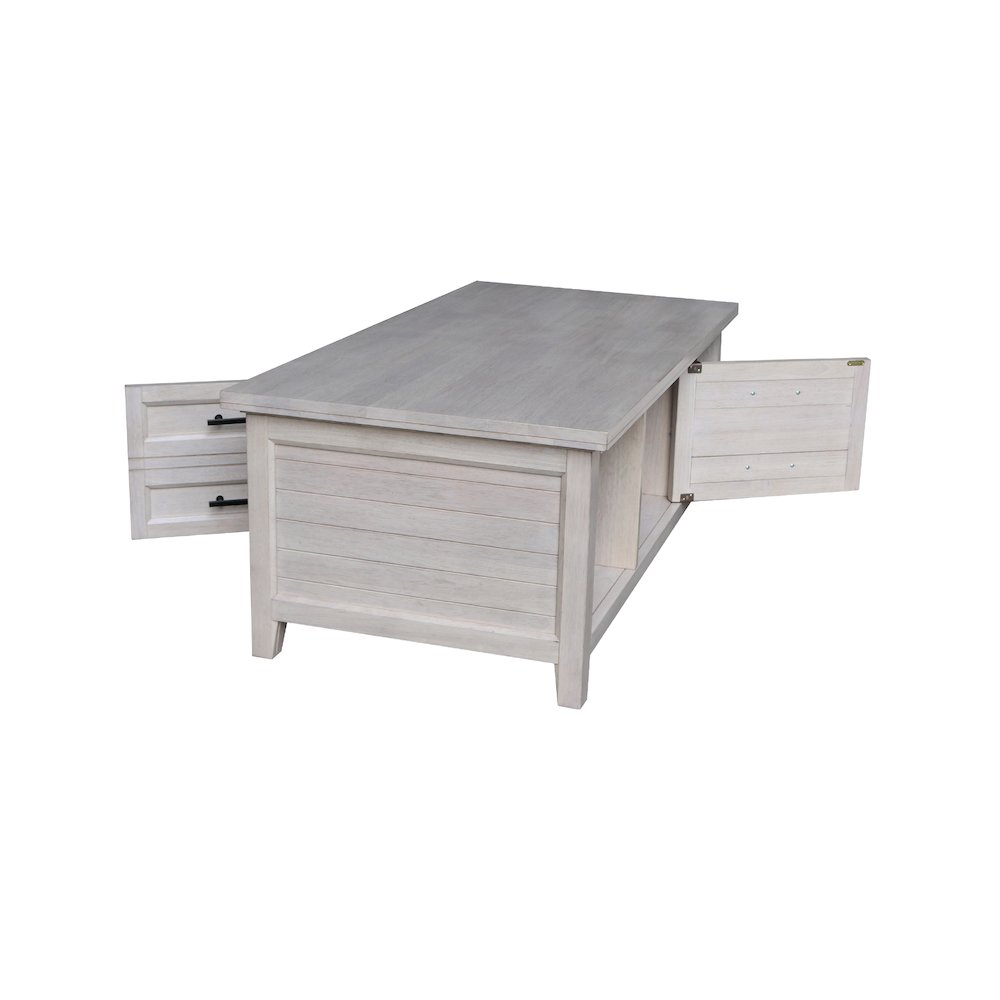 Sanibel Solid Wood Coffee Table. Picture 5