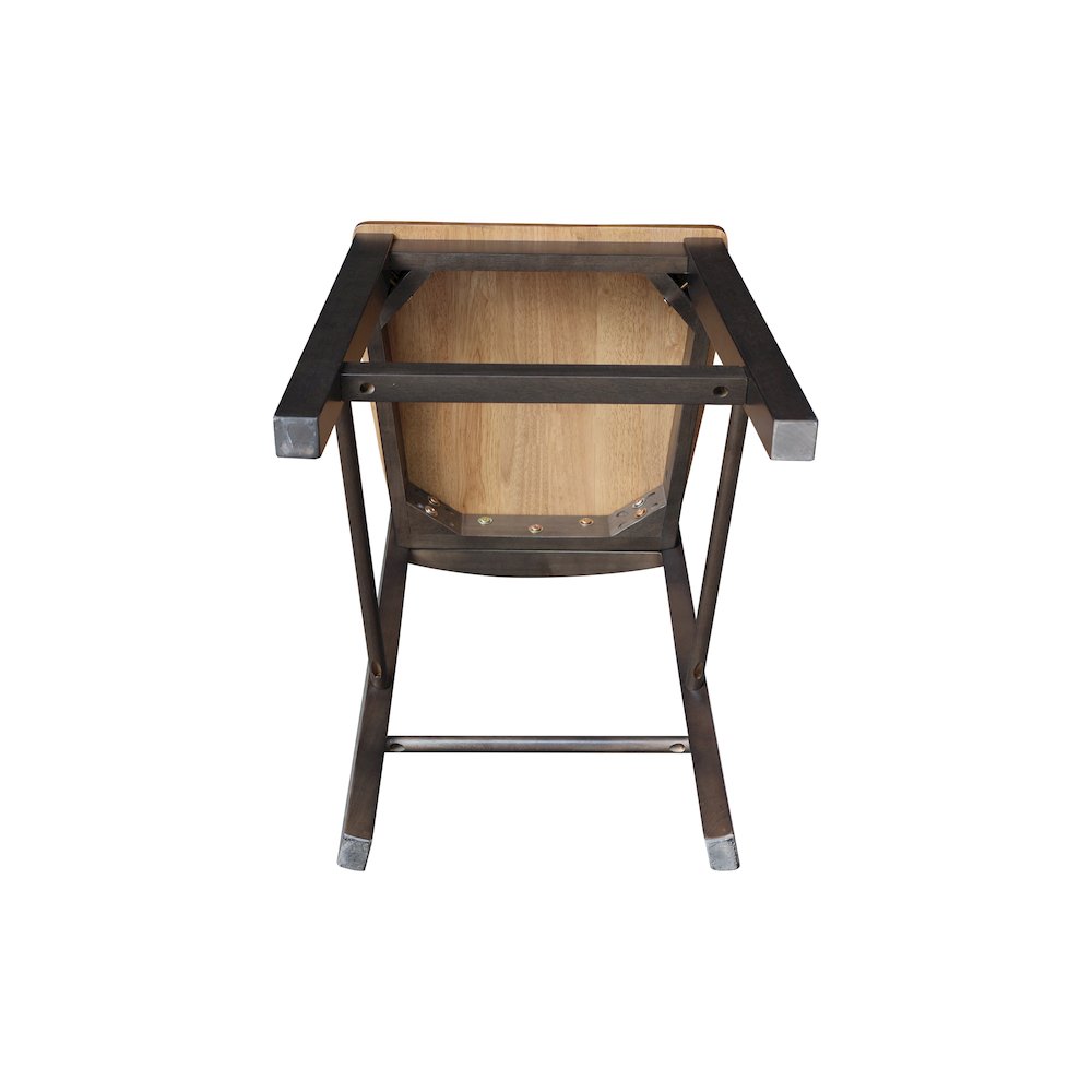 Solid Wood Madrid Counter Height Dining Stool - 24" Seat Height. Picture 7
