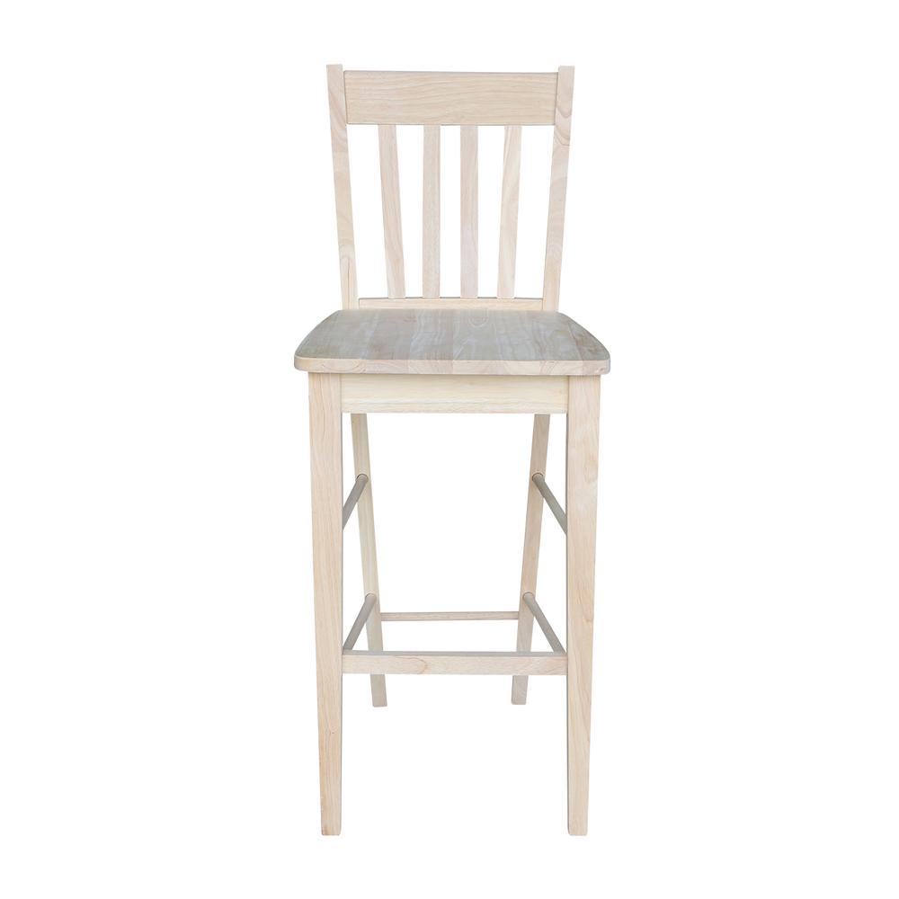 Café Stool - 30" Seat Height, Unfinished. Picture 6