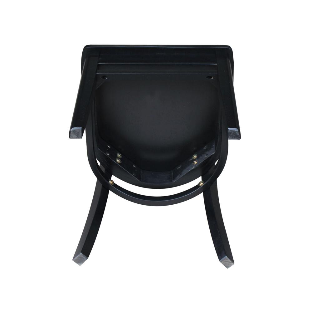 Set of Two Emily Side Chairs, Black. Picture 9