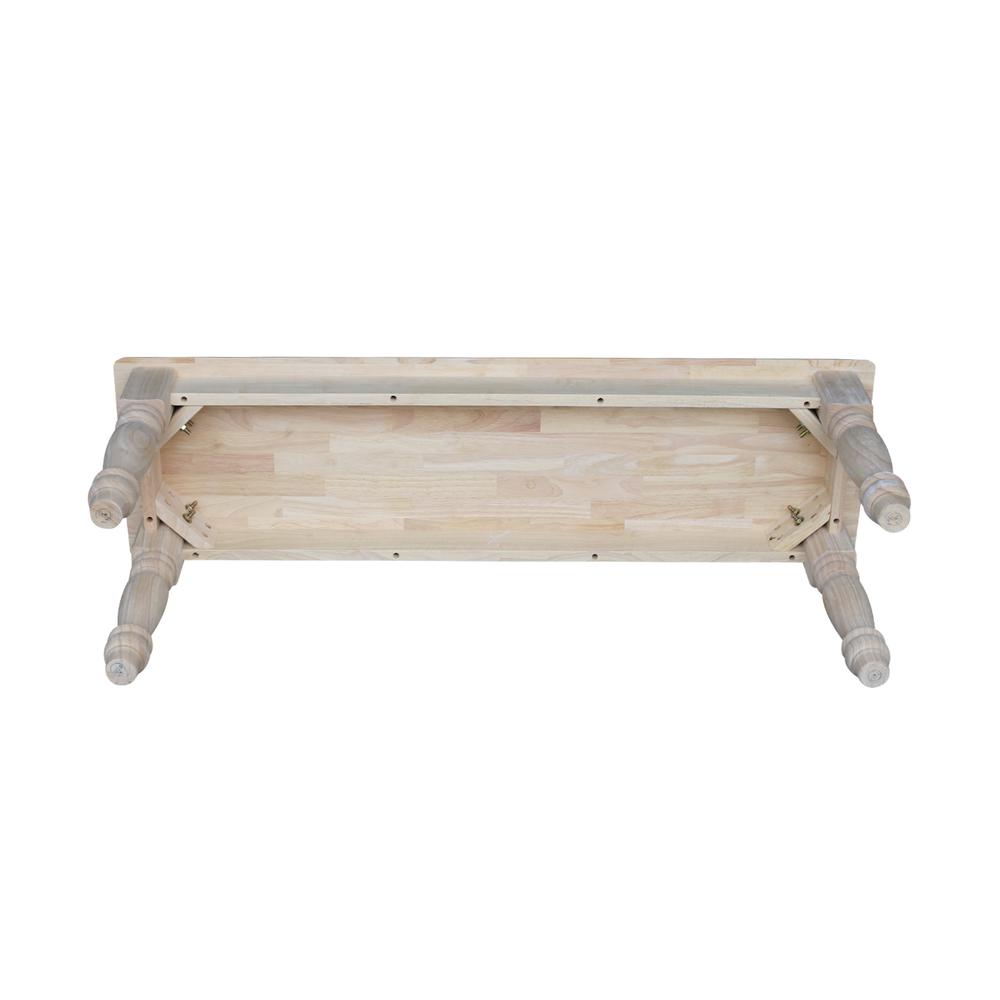 Farmhouse Bench, Unfinished. Picture 3
