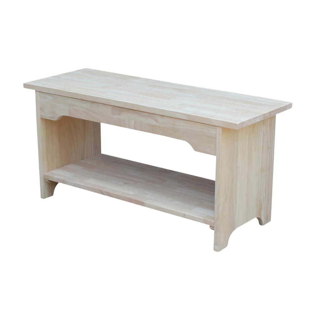 Brookstone Bench - 36" Long , Unfinished. Picture 1