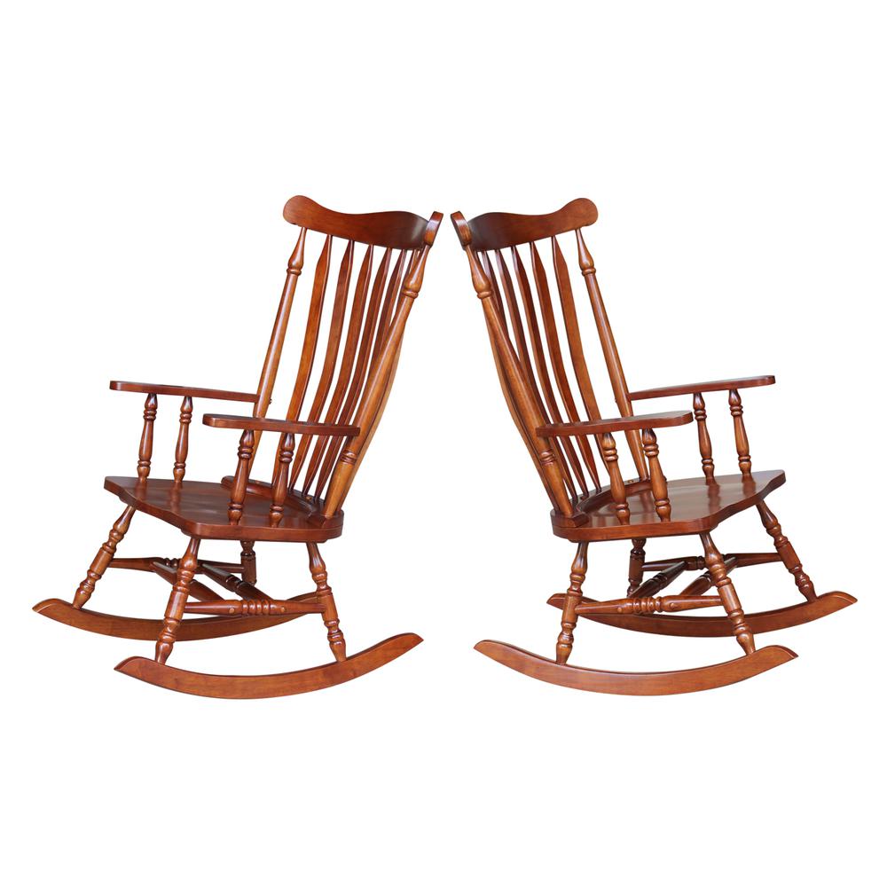 Solid Wood Rocker , Cherry. Picture 4