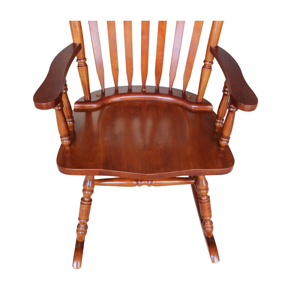 Solid Wood Rocker , Cherry. Picture 8