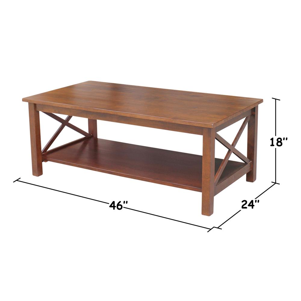 Hampton Coffee Table, Espresso. Picture 6