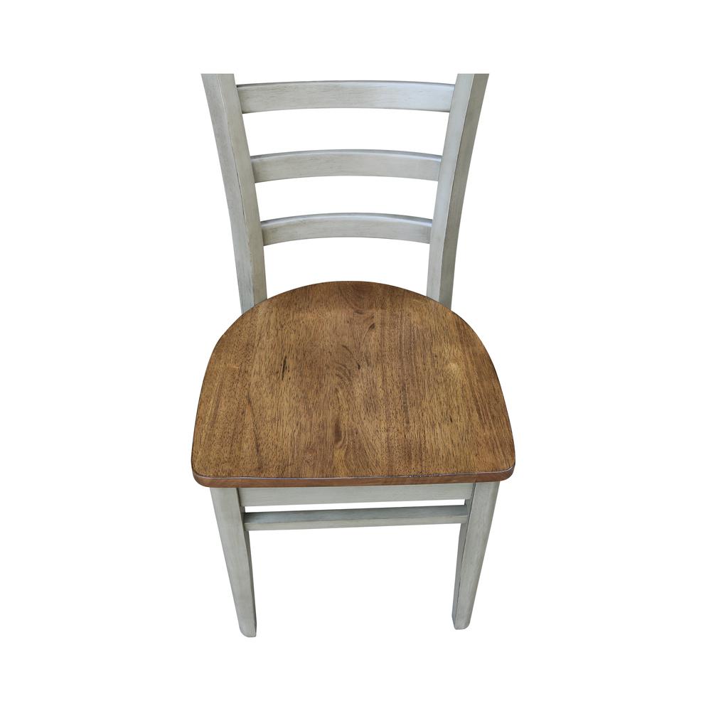 Emily Side Chair, Hickory/Stone. Picture 3