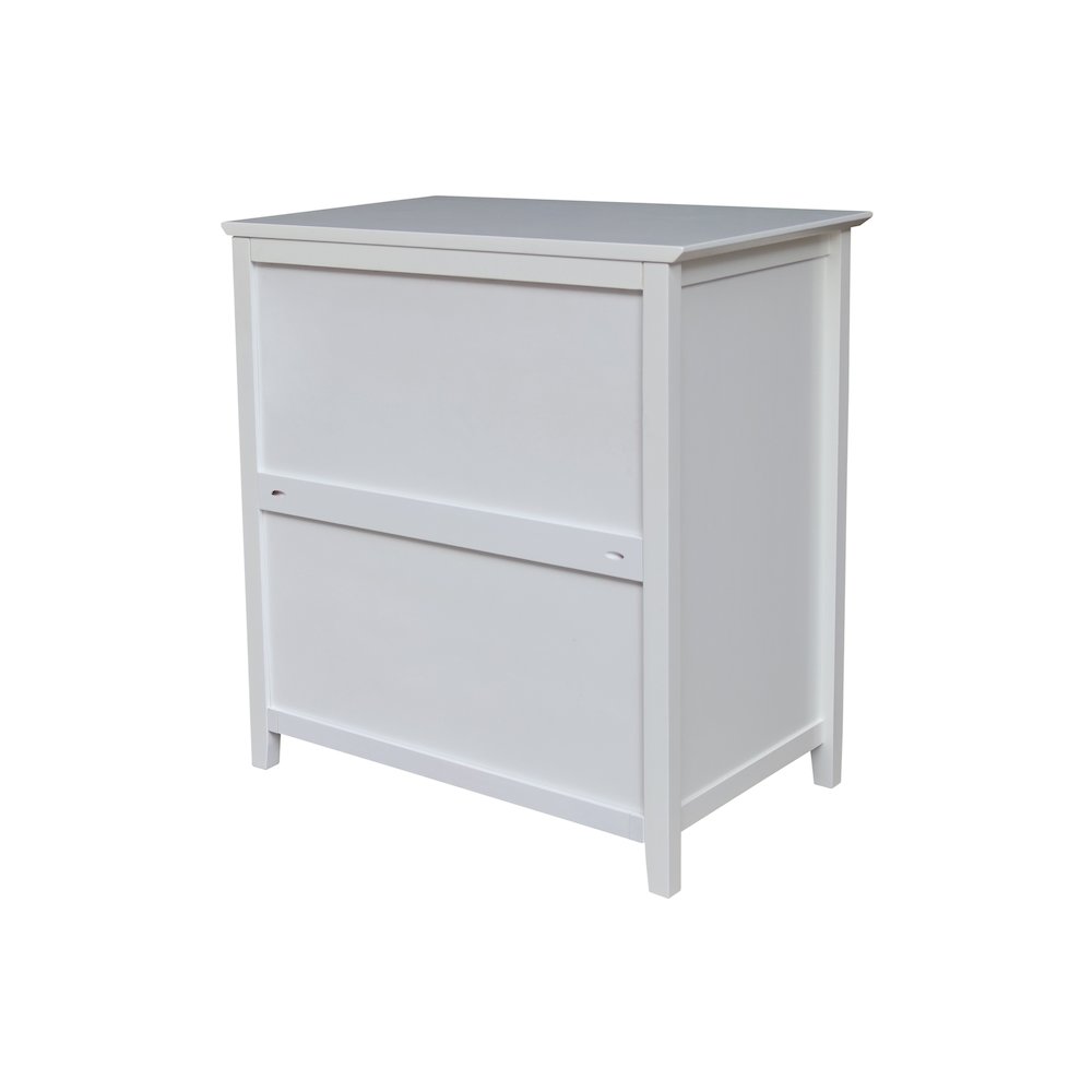 Solid Wood Bedroom Dresser/Chest with 3 Drawers, White. Picture 4